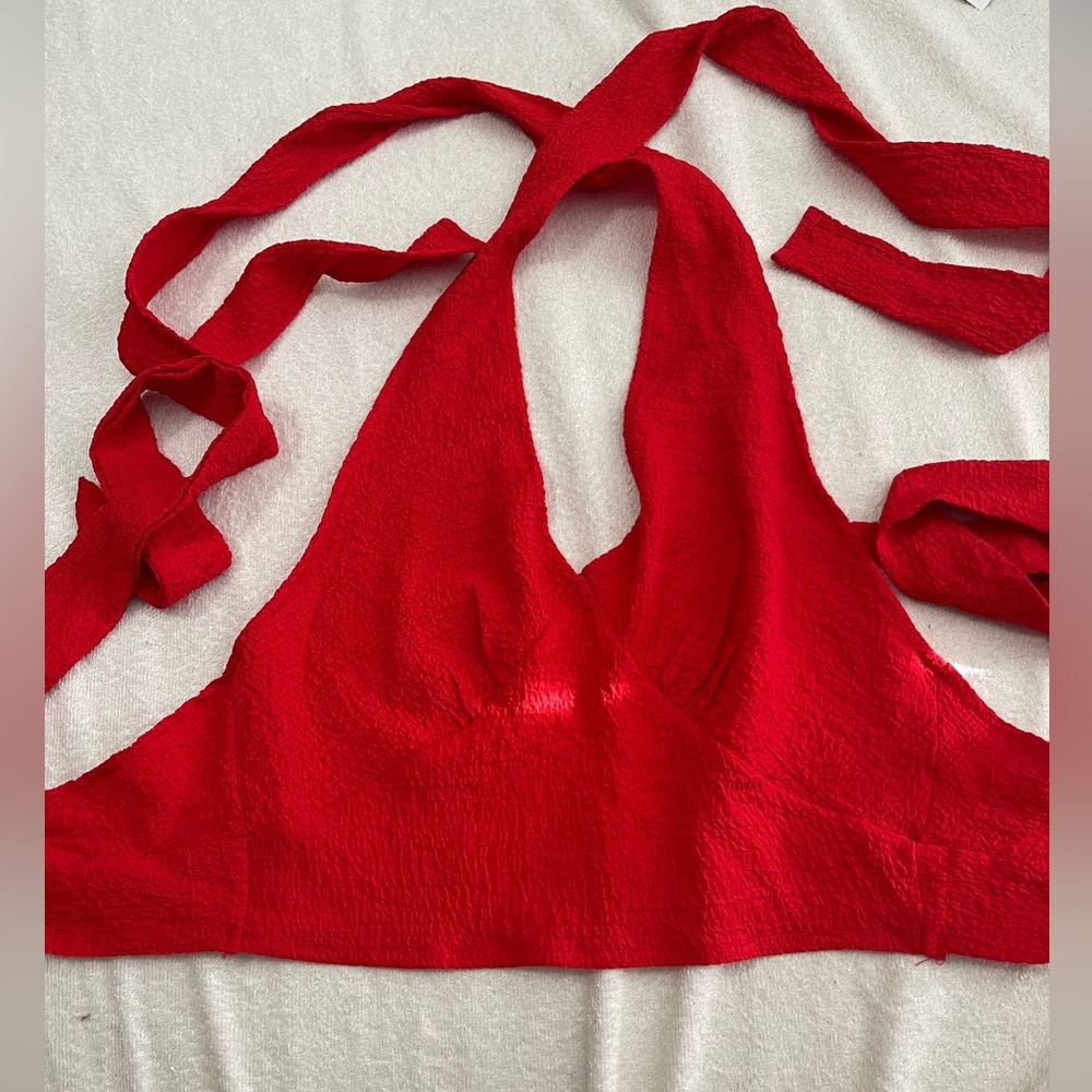 red halter top